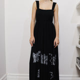 Black Cecilia Dress with Silver Prints (Medium)