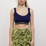 Chartreuse Shroom Mini Skirt (24" & 38" Waist)