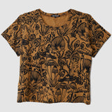 Black on Caramel Shroomed Amie Tee