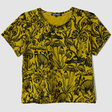 Black on Citrus Shroomed Amie Tee