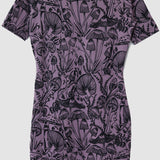 Black on Heather Shroomed Jane Dress