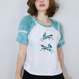 Double Horse Raglan Tee (Small)