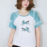Double Horse Raglan Tee (Small)