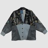 Stardust Unisex Patchwork Denim Jacket in Size 2