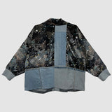 Stardust Unisex Patchwork Denim Jacket in Size 2