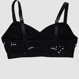 White on Black 'Starlight' Bralette