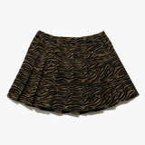 Tiger Stripe Pleated Skirt