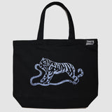Steely Blue Tiger Snake Tote