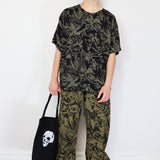 Black on Coffee 'Fox Den' Crêpe Pants