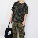 Black on Coffee 'Fox Den' Crêpe Pants