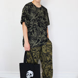 Black on Coffee 'Fox Den' Crêpe Pants