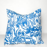 The Bandit Pillowcase - Blue Willow Shroomed 18x18"