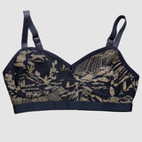 Coffee on Black 'Shadow Canyon' Bralette