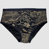 Coffee on Black 'Shadow Canyon' Underwear