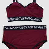Cranberry Bralette & Underwear Set