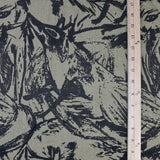 'Fox Den' on Brown Raw Silk by the Metre