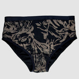 Coffee on Black 'Fox Den' Underwear
