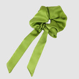 Chartreuse Silk Scrunchie