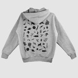 Black 'Hound' on Grey Hoodie