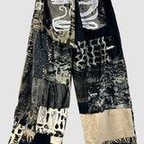 'Knifey' Patchwork Crepe Pants (Size 2)