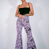 African Violet Shroom Bellbottoms in 4X