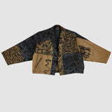 Patchwork Raw Silk & Cotton Jacket (Size 1)