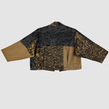 Patchwork Raw Silk & Cotton Jacket (Size 1)