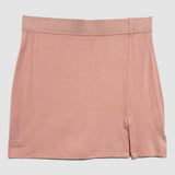 Pink Mini Skirt with Slit (28" Waist)