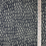 'Scales' on Brown Raw Silk by the Metre