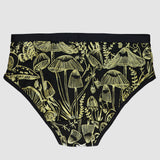 Gold on Black 'Shroomed' Underwear