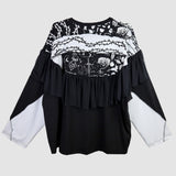 'Silent Film' Loose Long Sleeve (One Size)