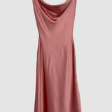 Pink Silk Charmeuse Dress (32" Bust)