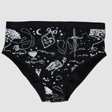 White on Black 'Spellbound' Underwear