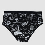 White on Black 'Spellbound' Underwear