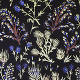 Midnight 'Thistle' Jersey Fabric by the Metre