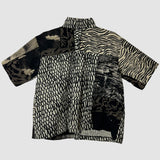 Unisex 'Scales' & 'Tiger Stripes' Short Sleeved Button Up (Size 1)