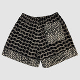 Wavy Plaid & Scales Patchwork Buddy Shorts (Size 2)