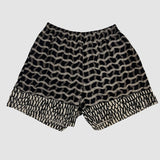 Wavy Plaid & Scales Patchwork Buddy Shorts (Size 2)