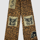 'Wild Wild Life' Patchwork Crepe Pants (Sizes 1 & 2)