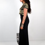 Black High Waisted Wide Leg Pants - Thief and Bandit