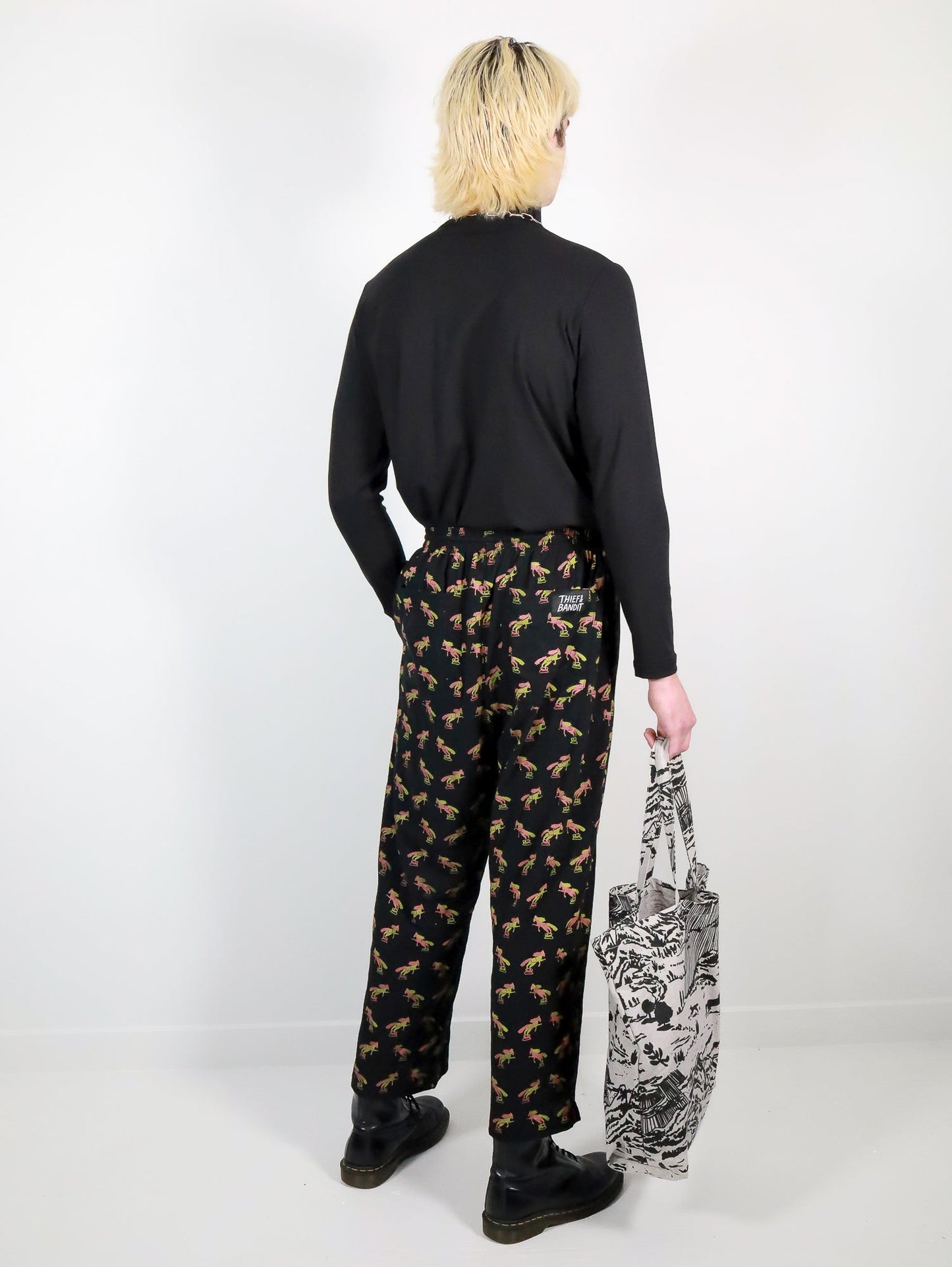 Black Trophy Crêpe Pants