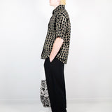 Wavy Plaid Crêpe Button Up - Thief and Bandit