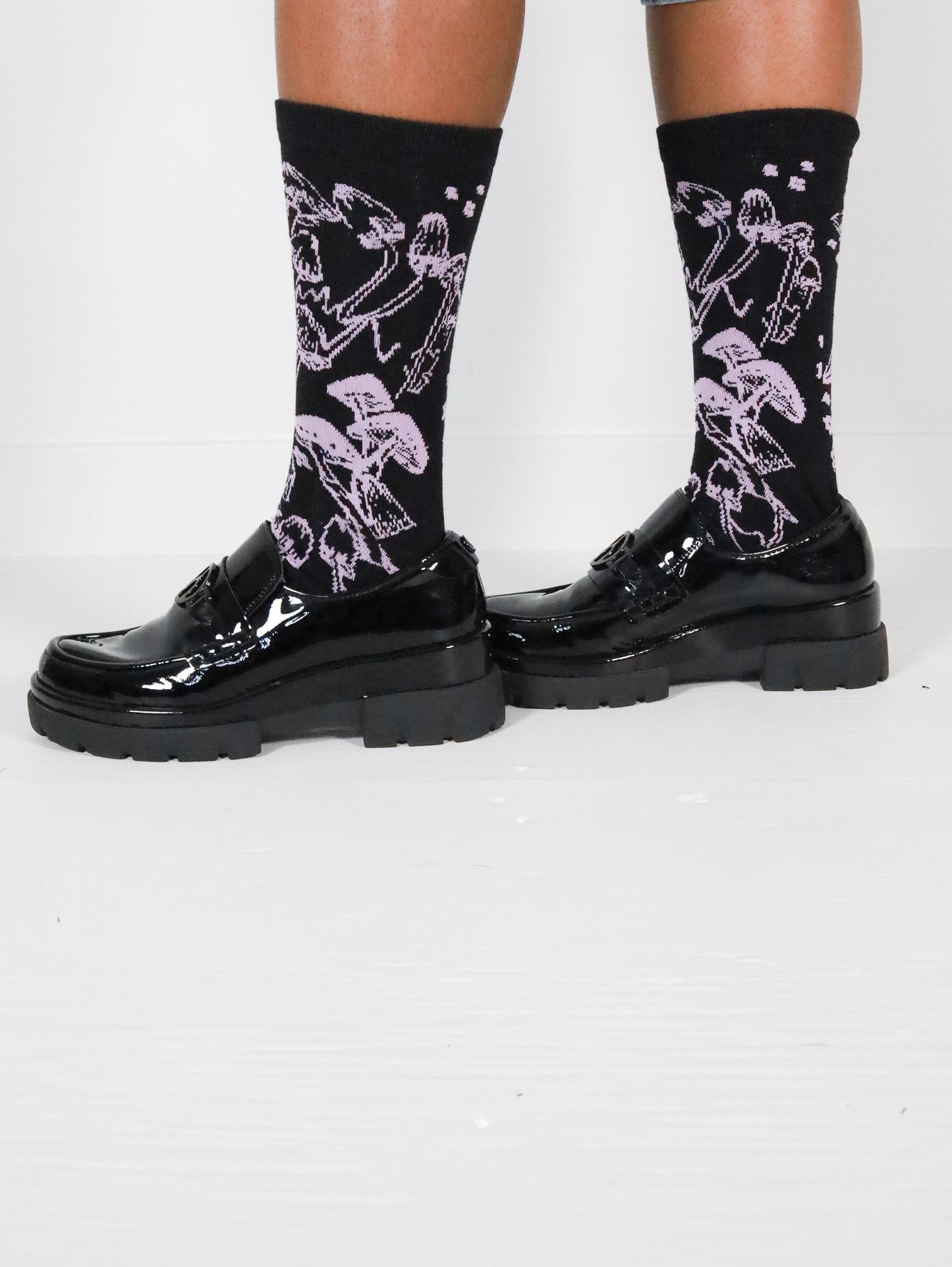 Violet Shroom Socks